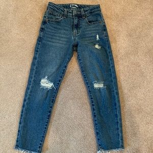 Art class girls ripped jeans